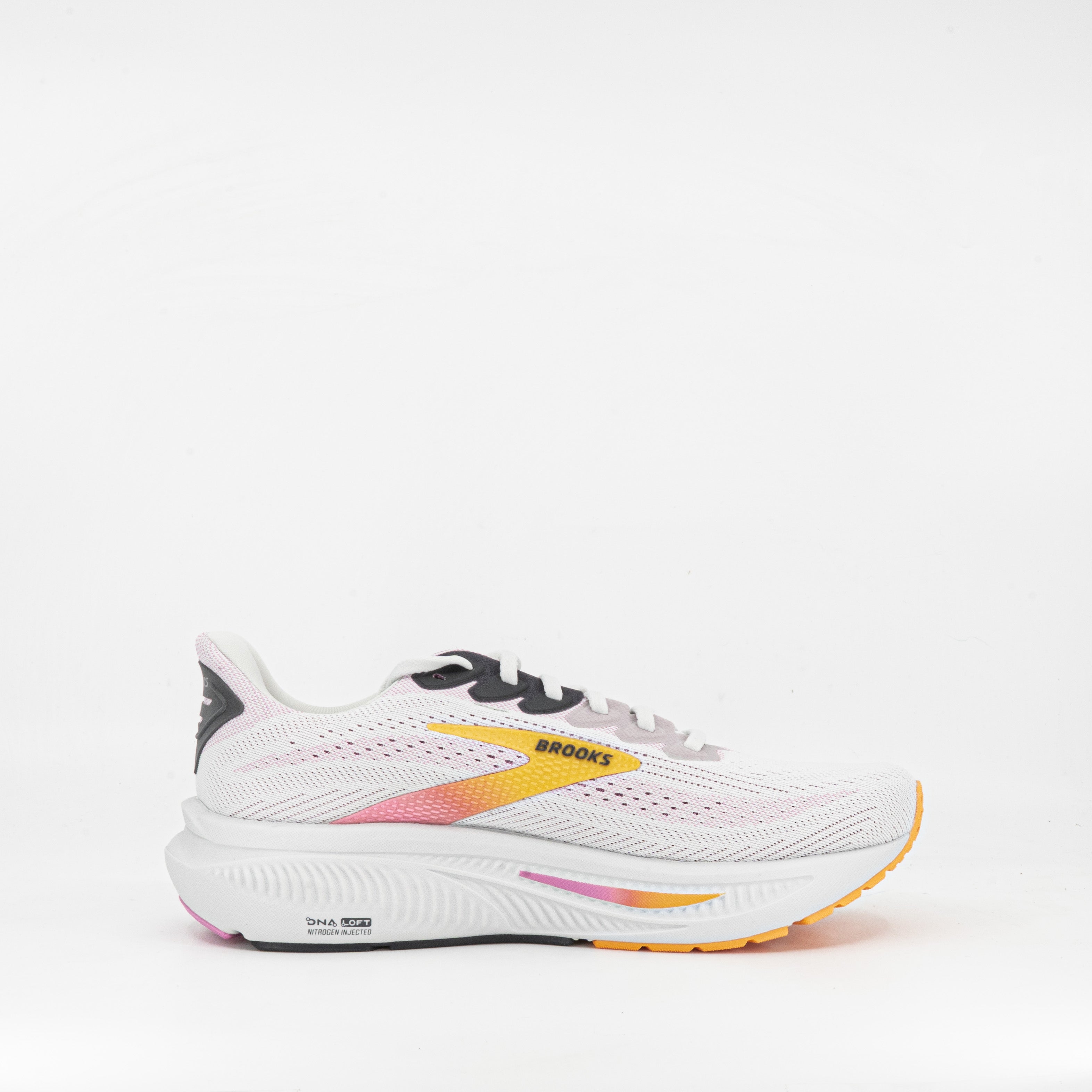 Brooks Ghost 17 (D Wide) Womens Oyster/Apricot/Pink - Frontrunner Colombo